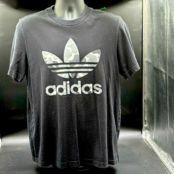 Adidas grey camo tee. Size M. Mens. Black/grey. Excellent condition!! - Picture 1 of 5